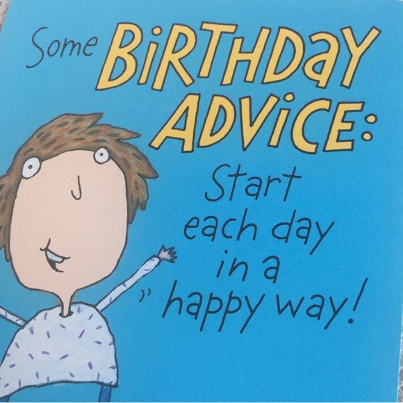 Humorous Blue & Yellow Birthday Card - Picture 9 of 9